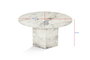 Nordure Nova Mesa de Centro Fresia 80x80x40cm, 100% MDF Robusto y Elegante